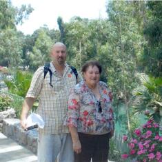 Juanita and Jim - River Jordan, Israel 2009