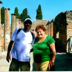 Roger and Mom in Pompeii. Italy