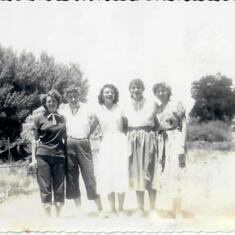 Juanita 4th from the left July 5, 1953