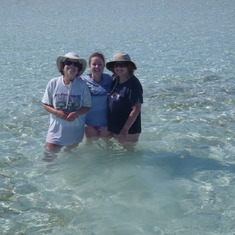 with Ari & Mon in her favorite place....Abaco