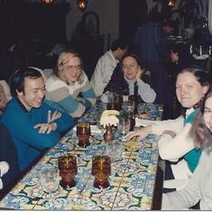 Judy with Lupi, Carol, Susie, Bill, Henry, Thea in Boston