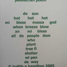 Juds' pedestrian poem