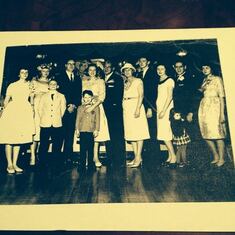 mom far right at her dads wedding