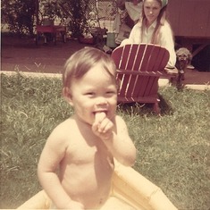 late 60's  Judy with her son Robby.