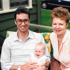 Clay and Judy with Stephanie (baby) around 1990