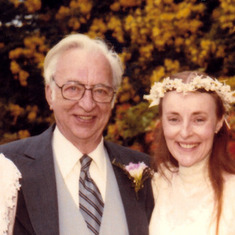 Kathleen, Rosemary and Judy with their Father at Rosemary's Wedding