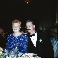 Judy and Clay at Lori and Dean's wedding - October 11, 1997