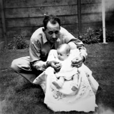 Grandpa Codle & Judy April 1952
