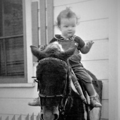 Judy on Pony 1952