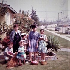 Mike, Penny, Judy, Terri, Steve & Debbie  Easter1964