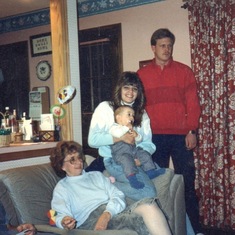 Mom, Michelle, baby Josh and Wayne