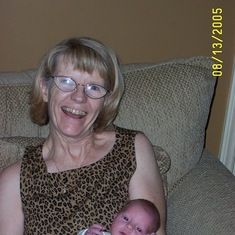 Grandma with baby Katelyn