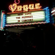 Vogue Theater, Indianapolis, IN, October 2011; one of Julie's favorite places to see the Mummies