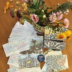 11/2020: San Diego – (postcardstovoters.org) I penned some postcards in memory of Julia.