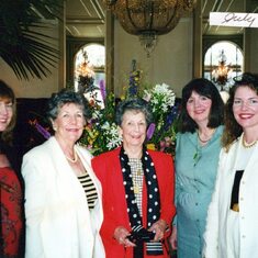 Aunt Mary Jane Miller's (center) Birthday Lunch celebration