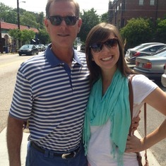 Julia with Dad in Rome, GA