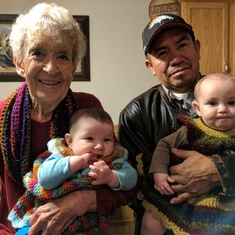 Grandma, Miguel and grandbabies