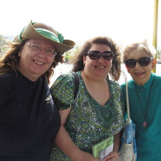 Savannah, Mom, and Grandma boat dock Kona 2016 Hawaii