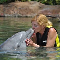 Julia and dolphin