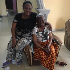 With her daughter Faith Onyeugbo