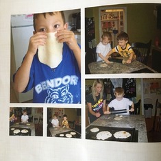 Marcus learning to make tortillas. See other pics in cookbook section for the story