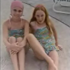 Julie and me in our bathing suits