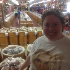 Julie in Candy Store