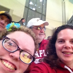 Jay, Julie, Dad and Allison at Lasalle Temple Game