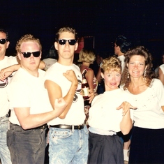 1989. A 50's party in Puerto Rico