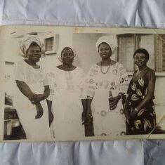Mama, her cousin and friends
