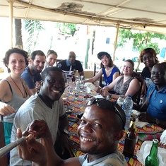 Repas d’équipe CRf, Bangui, RCA