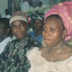 Princess and Nnanna on their Traditional Marriage at Irrua --November 12, 1994