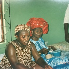 Princess with Chidi Obaji, during Grandma Oyeni's burial.