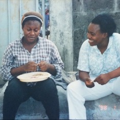 Princess and Wunmi Edeme at Ijesha, circa 1999