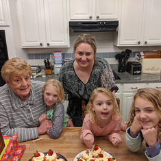 Meme baking with her granddaughters - Feb 2020