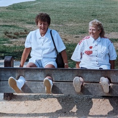 June & Lois - Colonial Williamsburg - 1993