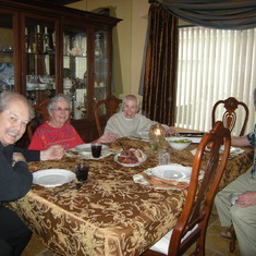 Dennis, Daisy, June and Eric - December 2010