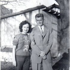 June with a man (her brother?)