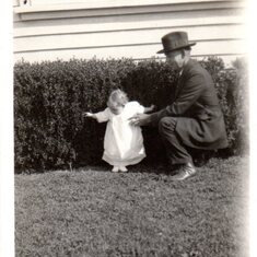 June with her father