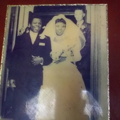 Here it is when our parents got married in London, England