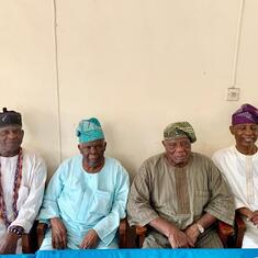 Brothers and sons of Chief Isaac Oluwole Delano. Dad in the blue..