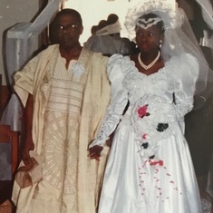 Daddy in 1994 in Abeokuta, Nigeria when Mobola the second daughter got married.