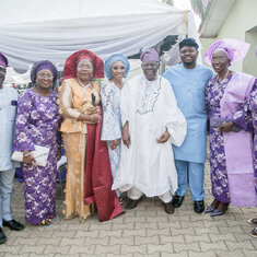 Grandma & Grandpa Delano, Seyi’s Mum and Daddy & Mummy Kunle Oshinowo at Olamidun’s Introduction