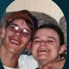 Me & my brother! It never entered my mind that I would have to live without him!