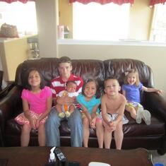 all the kiddos..summer 2012..a rare and special pic of them...