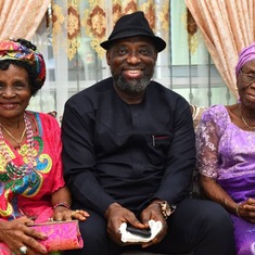 Mummy with Mama Gladys and Pastor Ohaire on john’s house dedication PH