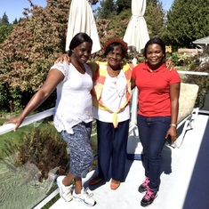 With daughters Adaobi and Kate 2018 summer USA