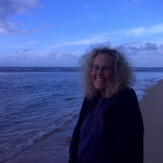 Kalia at one of her favorite beaches, Ke'e