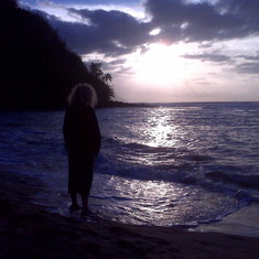 Kalia saying goodbye to her beloved Kauai