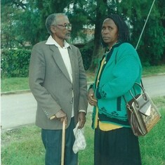 Guka with daughter Alice Muthoni Kamau